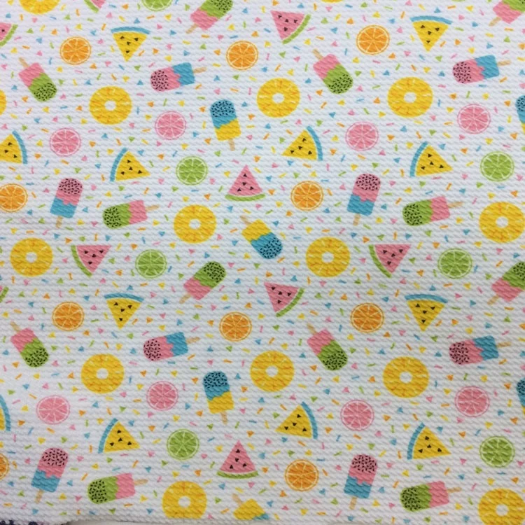 no MOQ custom knit polyester spandex digital print liverpool printing bullet  fabric for bows textile