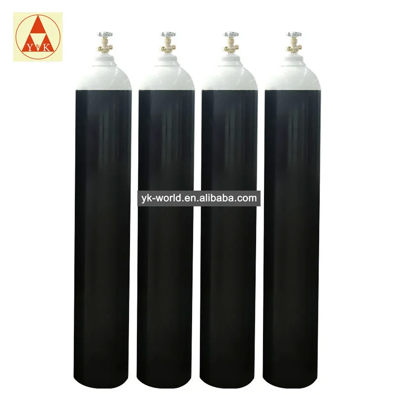 Iso Standards 40l O2 Bottles Medical Oxygen Tank Portable Oxygen Gas Cylinder