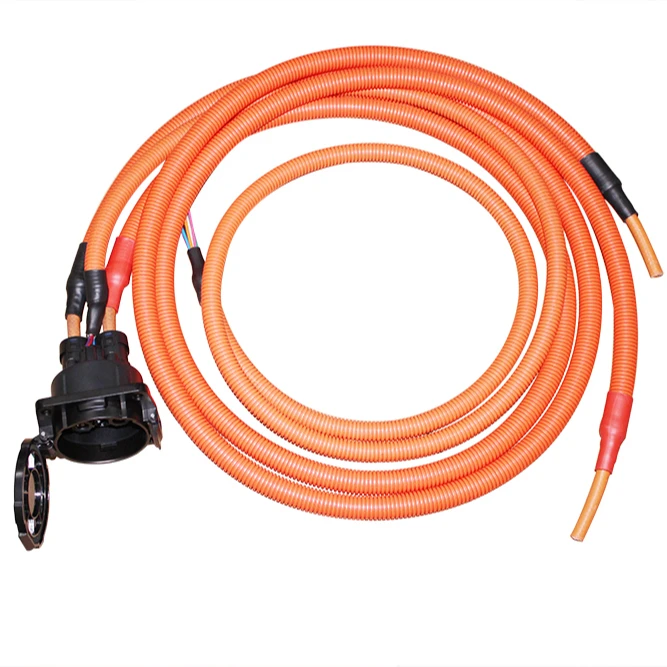 Адаптер Chademo CCS 125A 150A 200A DC, быстрая зарядка, входная розетка с кабелем для японской зарядки