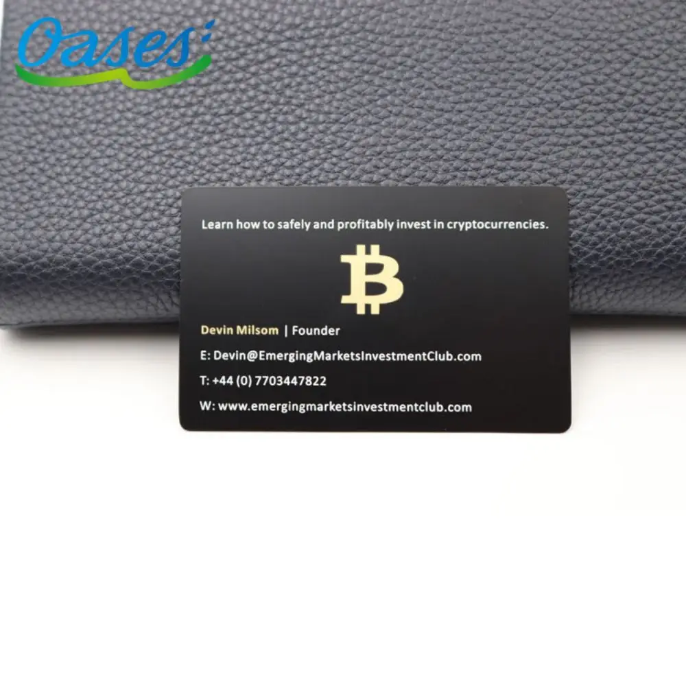 Collect Black Card Customizable Metal Credit Black Card With Chip Slot And Magnetic Stripe Signature Stripe