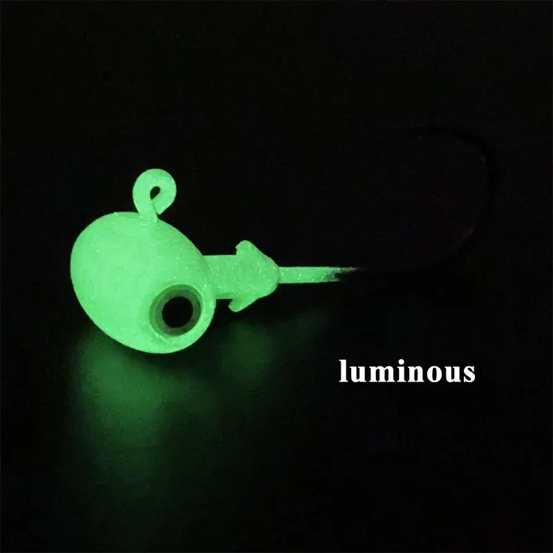 3.5g/5g/7g/10g/14g 5Colors Jig Hook Jighead Fishing Hooks Colorful Lead Head Hook