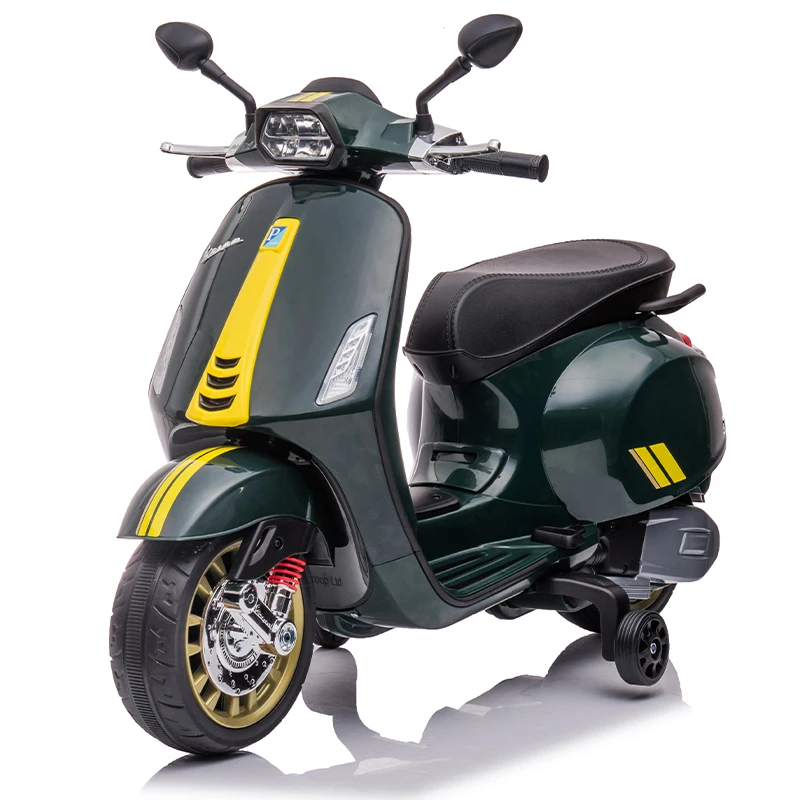 kids ride on electric bike with training wheel licensed 12 volt battery operate baby motorcycle for sale