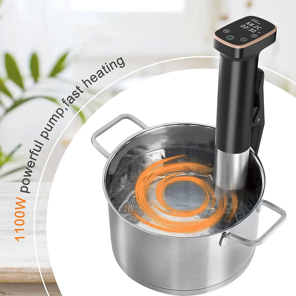 Wi-Fi Sous Vide Cooker LCD Touch Waterproof Heater Immersion Circulator Accurate Cooking Vacuum Cooker with Digital Display