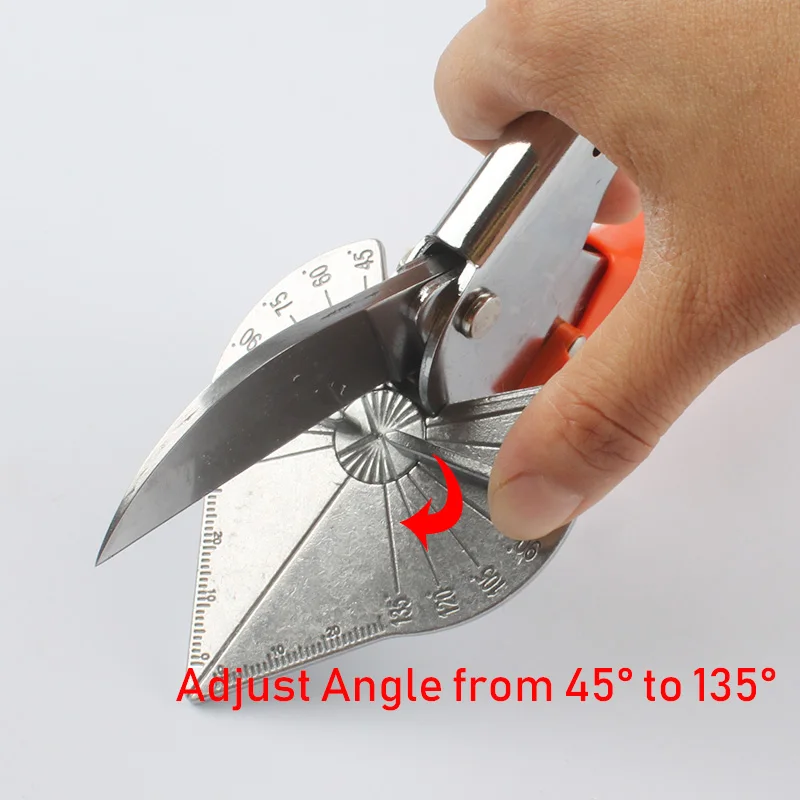 SK5 Blade Woodworking Alloy Scissors PVC PE PPR Plastic Pipe Cutting Trim Cutter Multi-purpose Angle Miter Shears