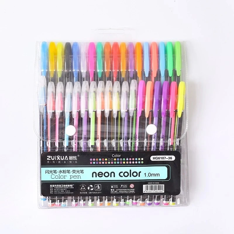 ZUIXUA HG6107 Neon Pen 12 colors Highlighter Set Wholesales Pastel Pen 1.0mm Color Pen Set