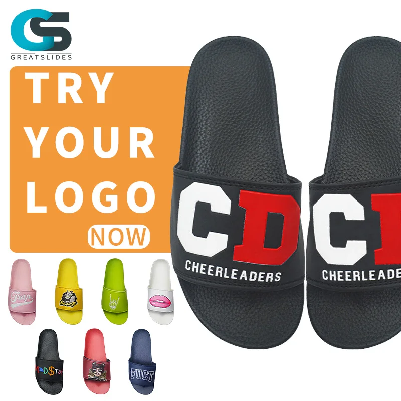 Greatslides Letter Design Chinese Slipper Sandals For Men 2024,Custom New Unisex Sandals Men Home Slippers Fashion
