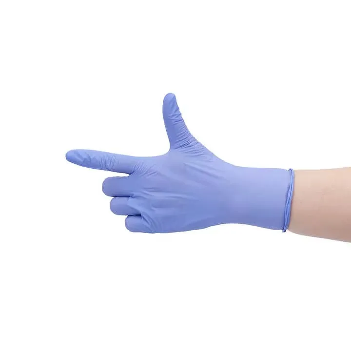China Manufacturer Titanfine Stock OEM cheap nitrile glove disposable Nitrile Exam Gloves powder free