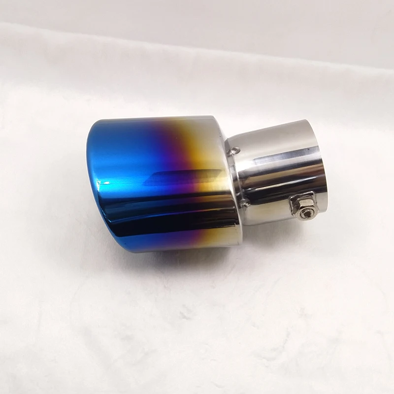 Auto color Exhaust Muffler Tip Stainless Steel Pipe Chrome Trim Rear Tail Throat universal exhaust system car for bmw e60 e92