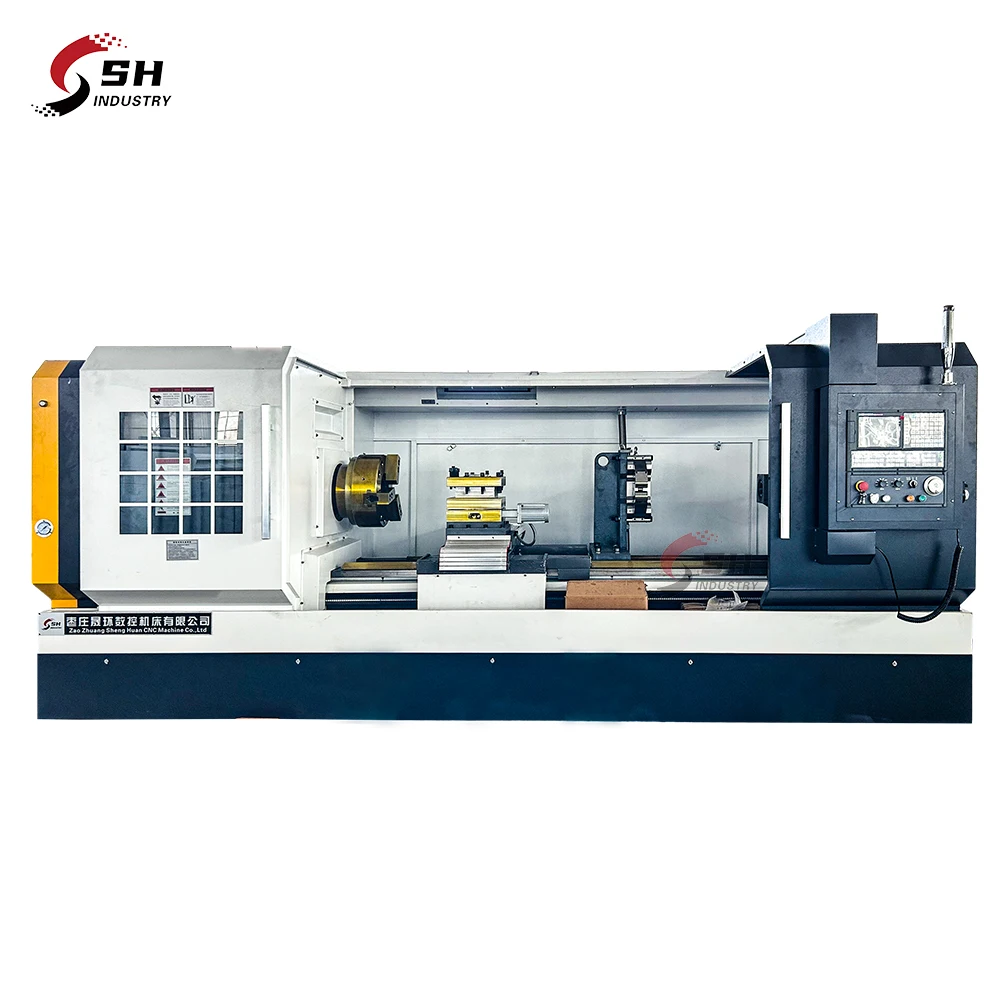 Heavy duty flat bed cnc lathe CK6180 CK6163 Fanuc cnc lathe machine