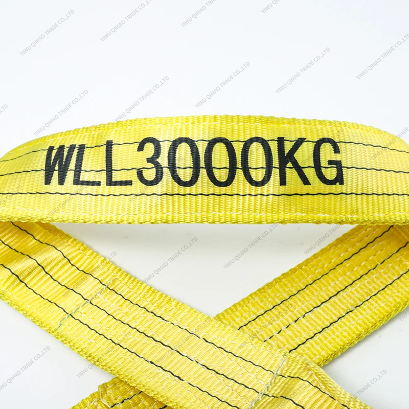 Safety Factor 4:1 3 Ton 1-20 Meter Lift Webbing Sling Pallet Lifting Sling Webbing With GS, CE certificate