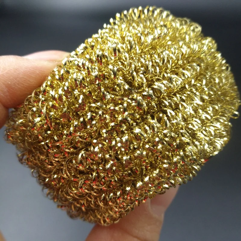Custom Copper Stainless Steel Scourer Steel Wool Scouring Pad metal Scrubber