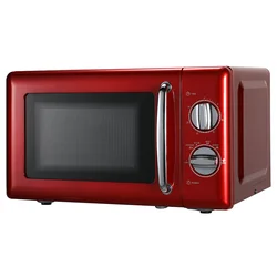 20L Red Stainless Steel Heavy-Duty Commercial Microwave Oven for Home