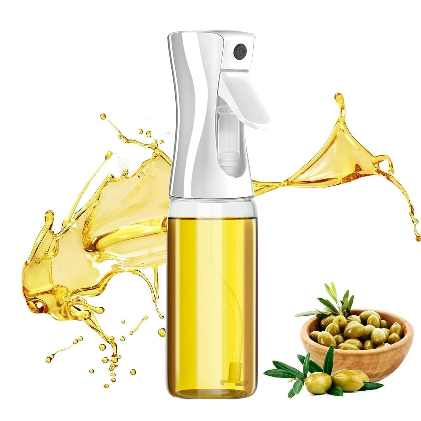 Kitchen Gadgets Air Fryer Multifunctional Oil Dispenser Bottle Spray Mister 200ml Glass Olive Oil Spray Bottle for Cooking