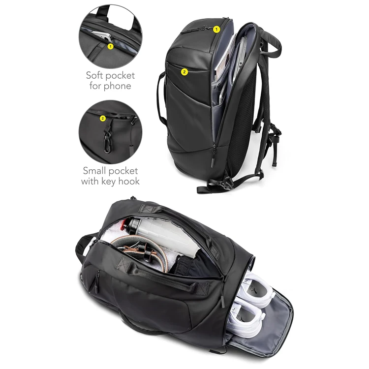 35L Multi-Purpose Gym Backpack with Laptop&Shoe Compartment for Sport or Travel