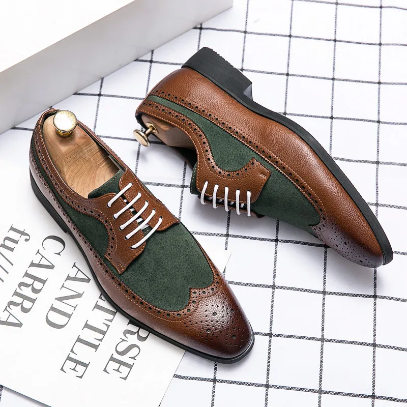 Hot Sale Big Size 14 Lace-up Dress Shoes Office Genuine Leather Black Luxury Italian Design Formal Shoes for Men