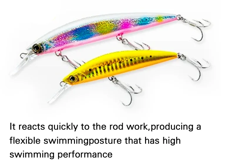 15colors 27g 90mm Sinking Minnow Lure Trout Peche Artificial Hard Bait Bass Salmon Plastic Casting Fishing Lures Wholesale