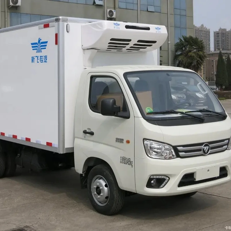 Foton Small Refrigerated Freezer Minil Refrigerator Van Box And Truck For Meat Transportation 1-3tons