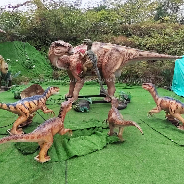 Customized Animatronic Dinosaur Products for Dinosaur Park 8 meter Realistic Fighting Dinosaur