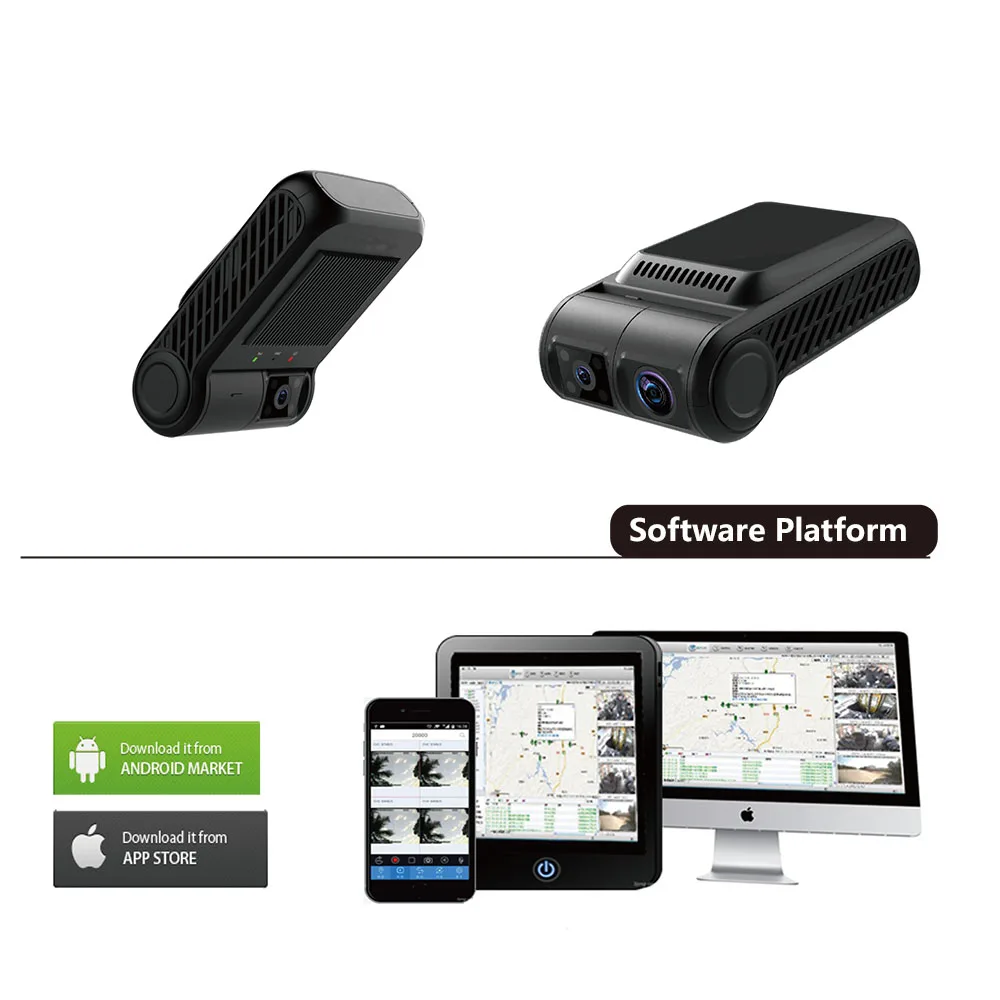 Видеорегистратор 4G LTE GPS автомобильный двойной видеорегистратор 2 камеры DVR