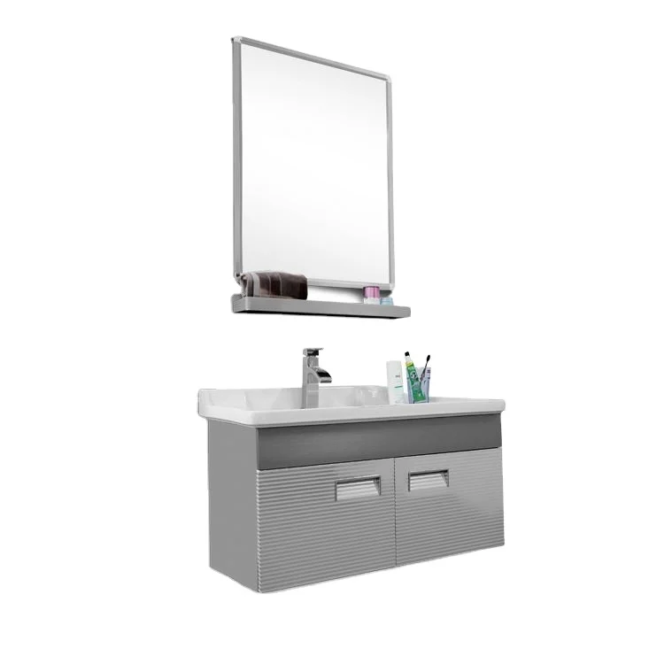 Integrated Bathroom Living Room Cabinet With Wash Basin Luxury Bathroom Stainless Steel Basin Ss Bathroom Cabinet With Mirror