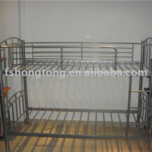 iron steel metal bunk bed / single / twin / full   / queen   / king size /heavy duty bedroom furniture mattress