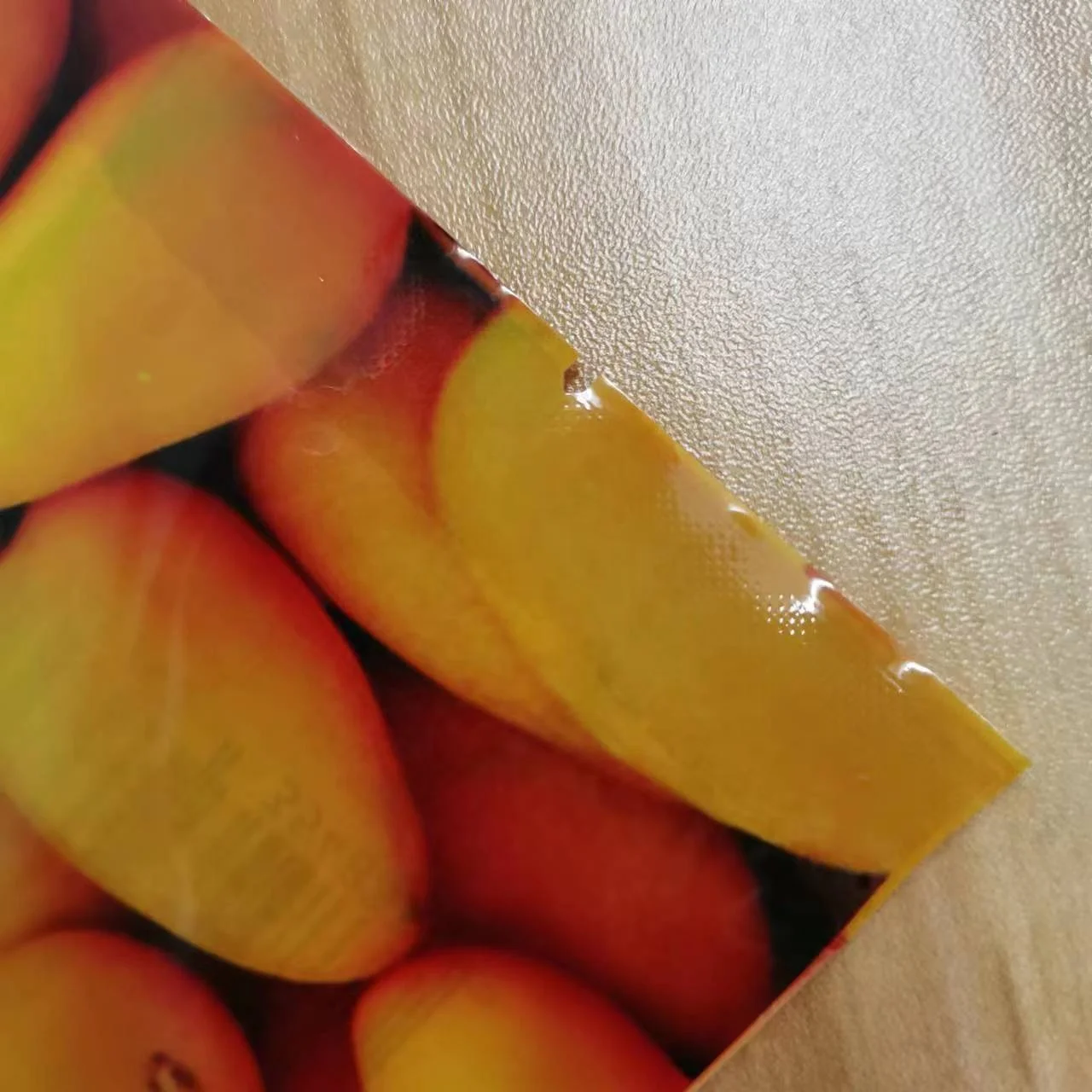 Custom print plastic bags resealable fruit and food packaging laminated plastic mylar bags mango vacuum frozen bags