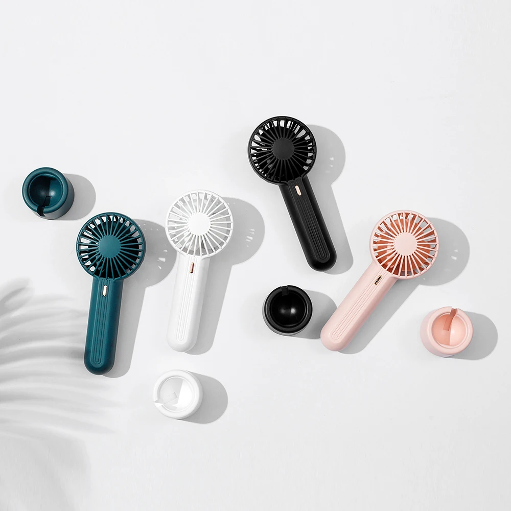 2023 High Quality 1200Mah Long Battery Life 3 Speeds Quiet Brushless Rechargeable Portable Pocket Mini Handy Handheld Fans