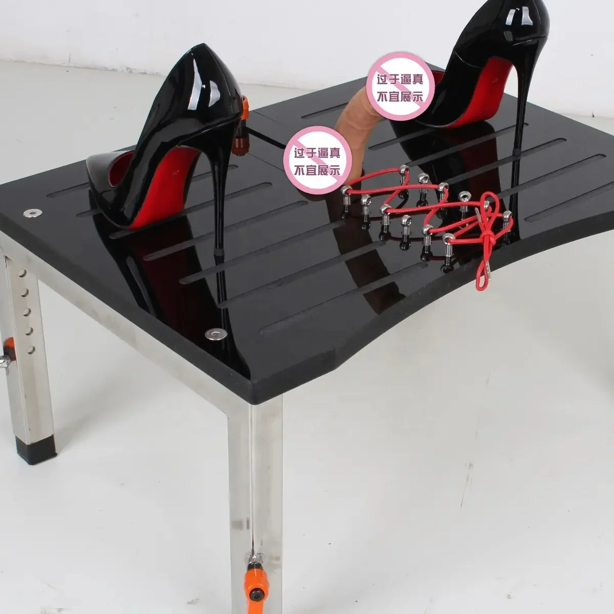 Drop shipping Bdsm abnormal Bondage Mistress Men slave Cage masochistic treadle penis frame Restraint Kit Fetish Theme toys