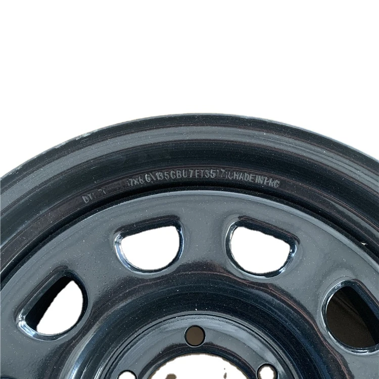 D отверстия для черных стальных ободов с узором 17x8 дюймов