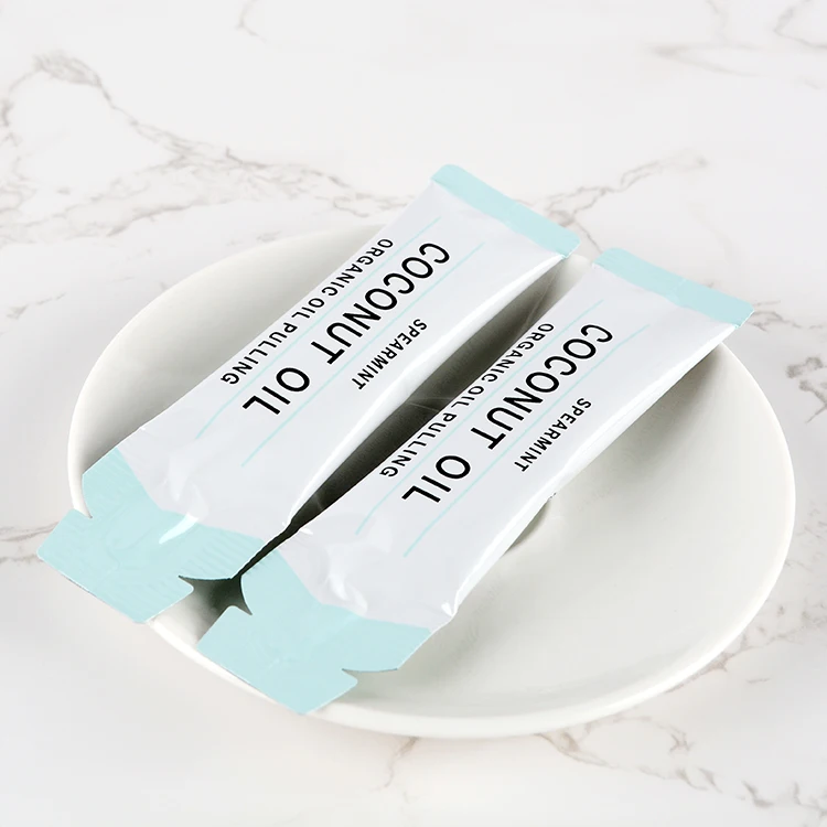 OEM масло кокосового ореха 10 мл Orfanic для полоскания рта Естественное отбеливание зубов