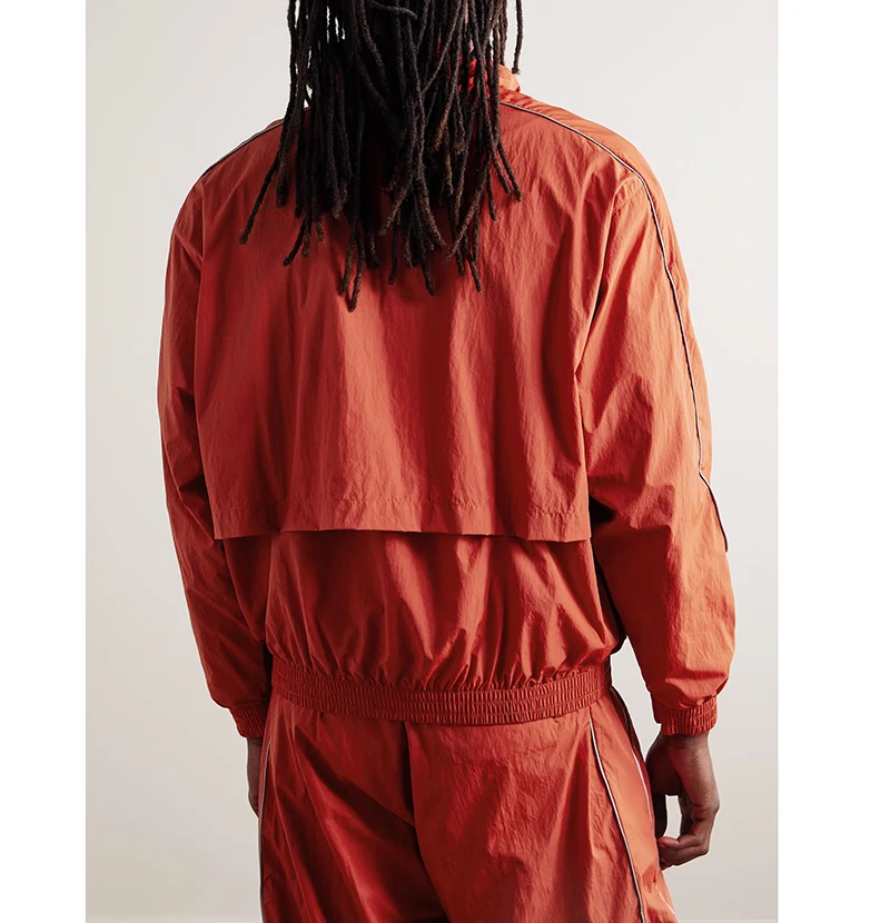 Custom high quality waterproof men windbreaker tracksuit set nylon track suit