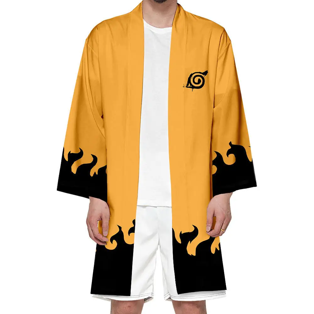 10 видов стилей Sasuke Uchiha Itachi Косплей Футболка Плащ японское длинное Аниме кимоно Haori Yukata унисекс Одежда