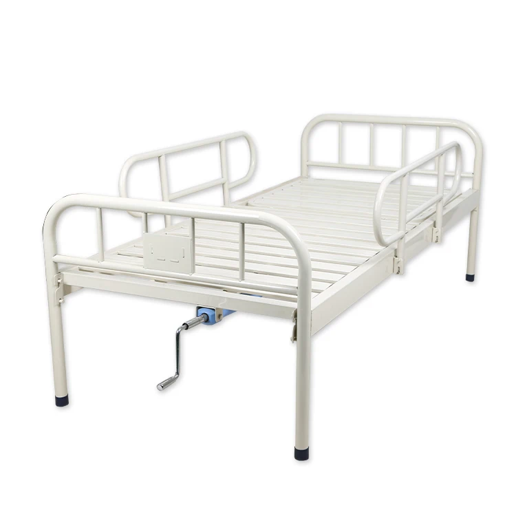 Adjustable manual 1Crank hospital beds Patient Medical Bed