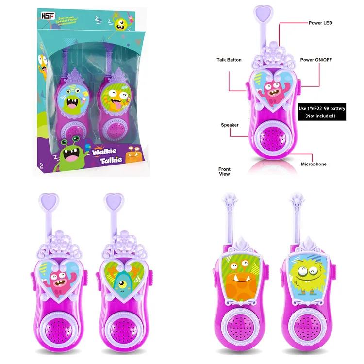 New item plastic electronic interphone cheap walkie talkies for kids
