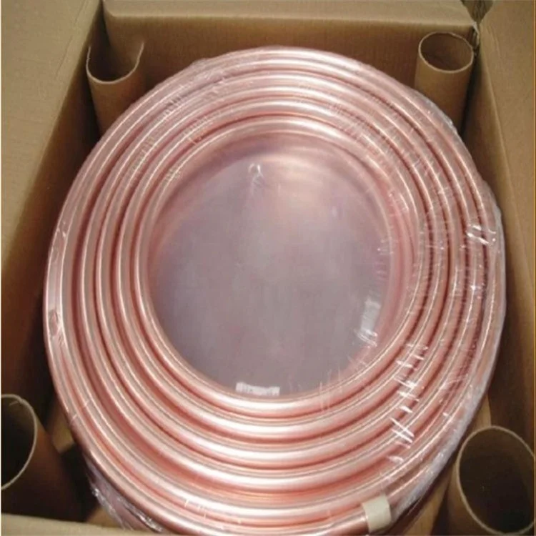 High Quality Refrigeration Air Conditioner Connecting Copper Pipe Pancake Capillary Coil Copper Tube