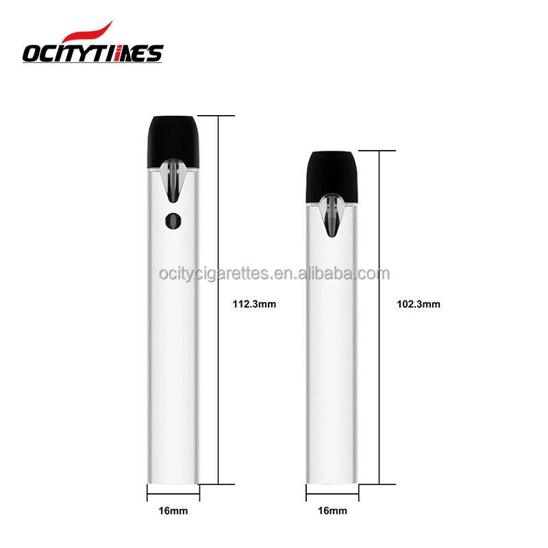 Ocitytimes OEM flat vape pod e cigarette cbd vape empty
