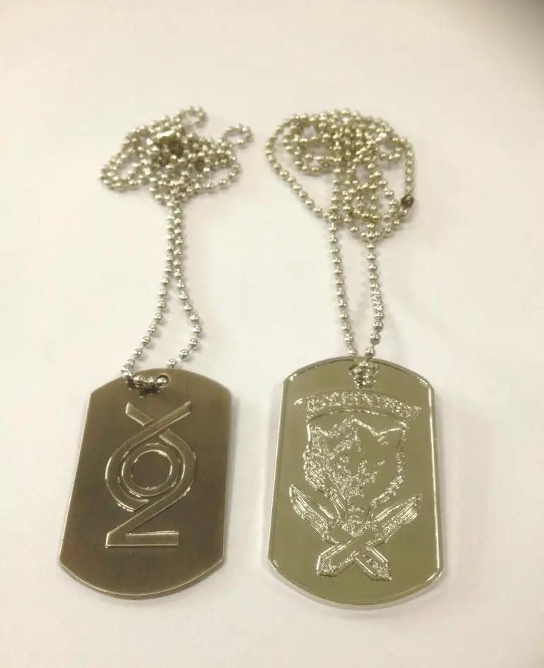 Dog Tags Supplier Custom Metal Dog Tag Chains Engraved Dog Tag Necklace With Ballchain