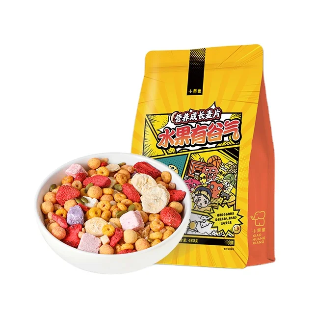 Новинка оригинальная мука для завтрака смешанный фруктовый вкус 3 в 1 хлопья