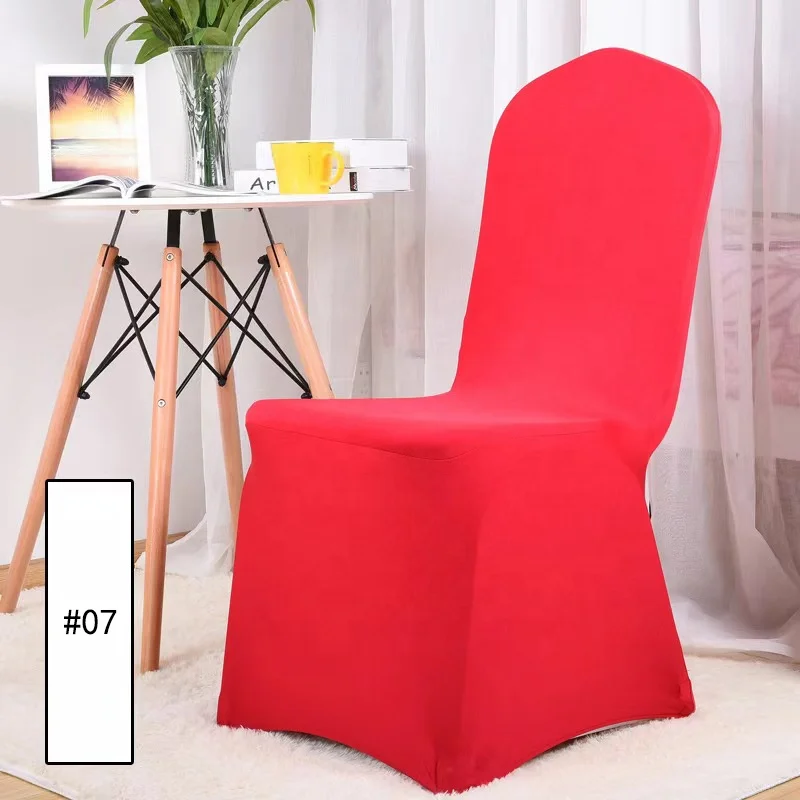 2023 wholesale elastic chair cover white