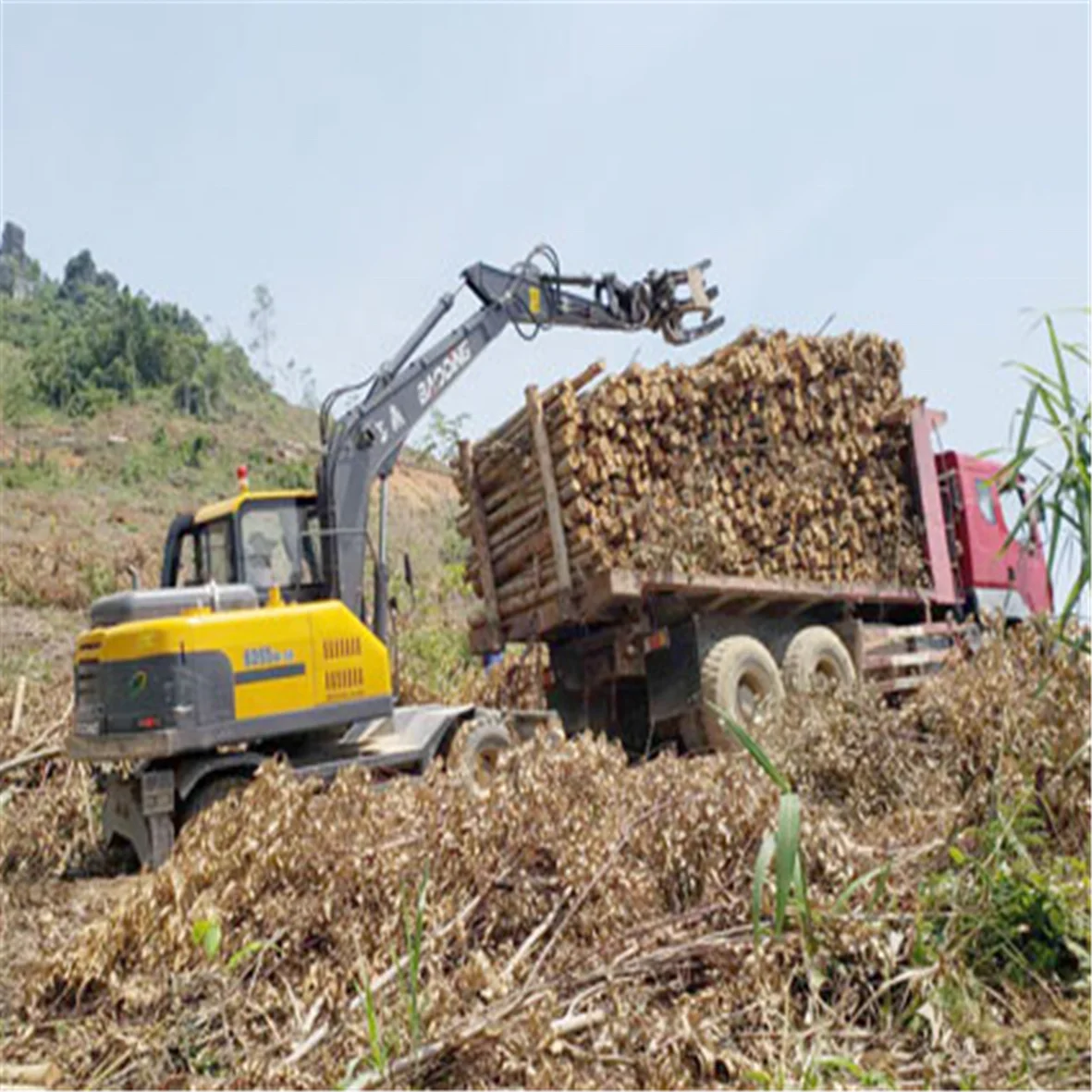 Forest wood loader log ATV loader without trailer BD95S