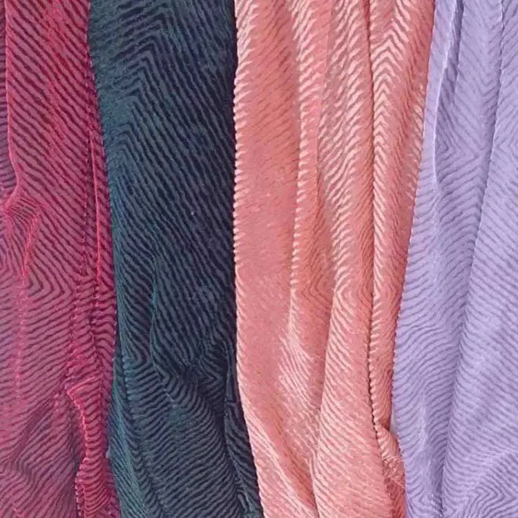 Manufacturer prices viscose nylon Stretch Anti-Static clothing glitter velour velvet fabric custom