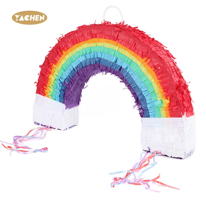 лые Носки с рисунком радужных папиросной бумаги пиньята для детского праздника, подарки