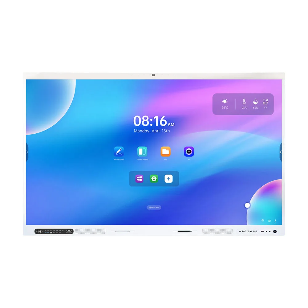 Premium Octa-Core 105 Inch Interactive Touch Display for Conference Meeting Large Format Touch Screen Office Boards 48MP Camera