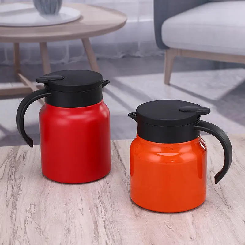 Insulation Pot All-Steel 304/316 Stainless Steel Teapot Large Capacity Kettle Vacuum Flask With Handle For Household
