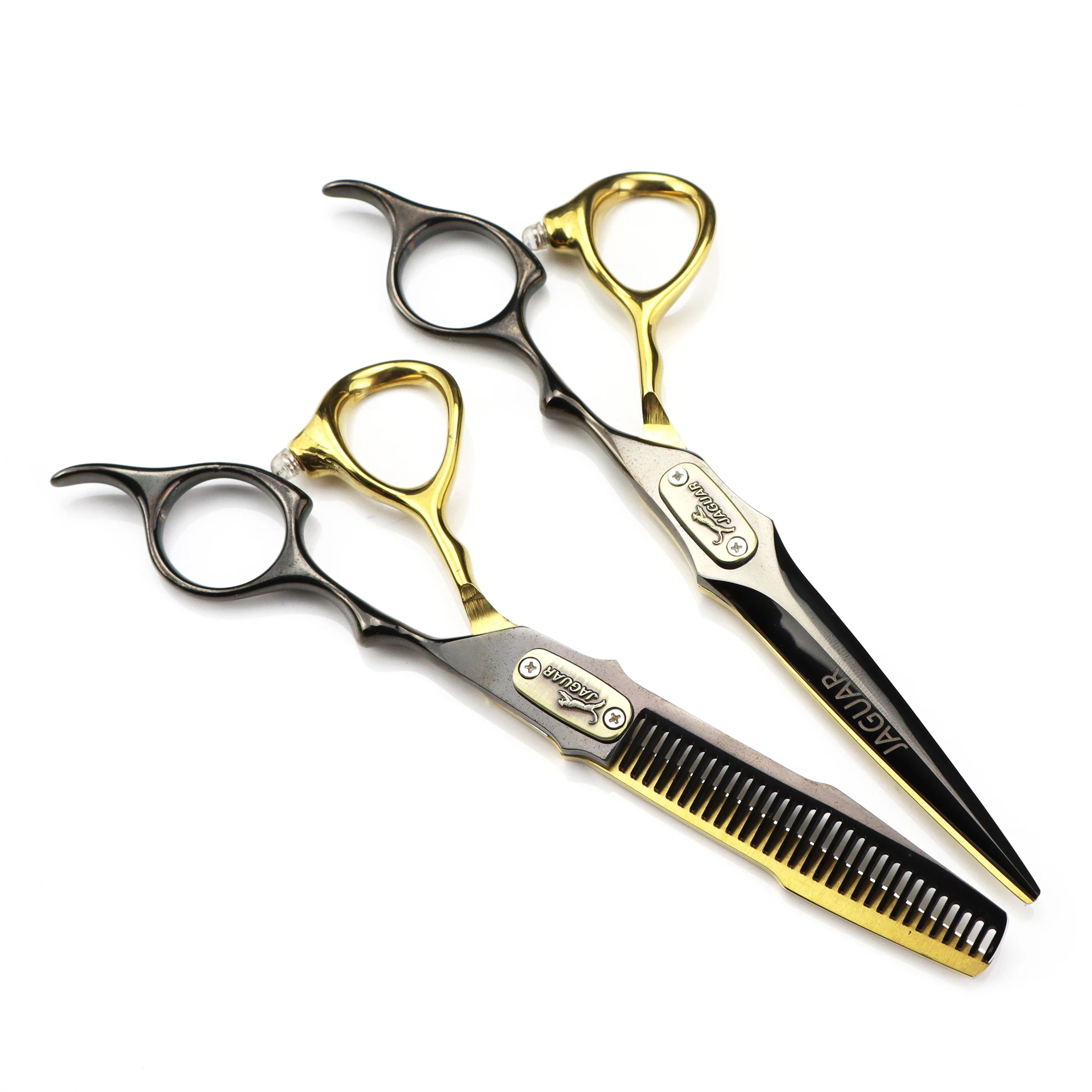 Fancy-grade BG 02 black-gold barber   fmc Quality 6.0 Professional Hair Cutting Shears Hairdresse rBarber Hair Scissors