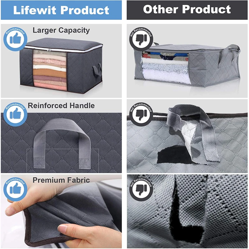Moisture-Proof And Dust-Proof Non-Woven Toy Foldable Storage Finishing Bag Moving Packing Storage Box Clothing Quilt Storage Box