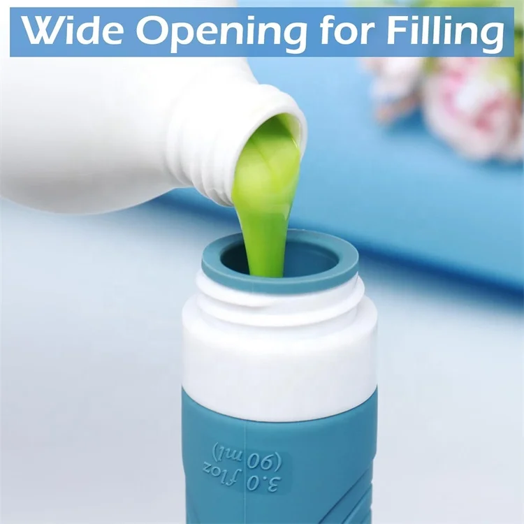 2024 Hot Selling Silicone Travel Bottle Premium Quality Split Bottle for On-the-go Convenience