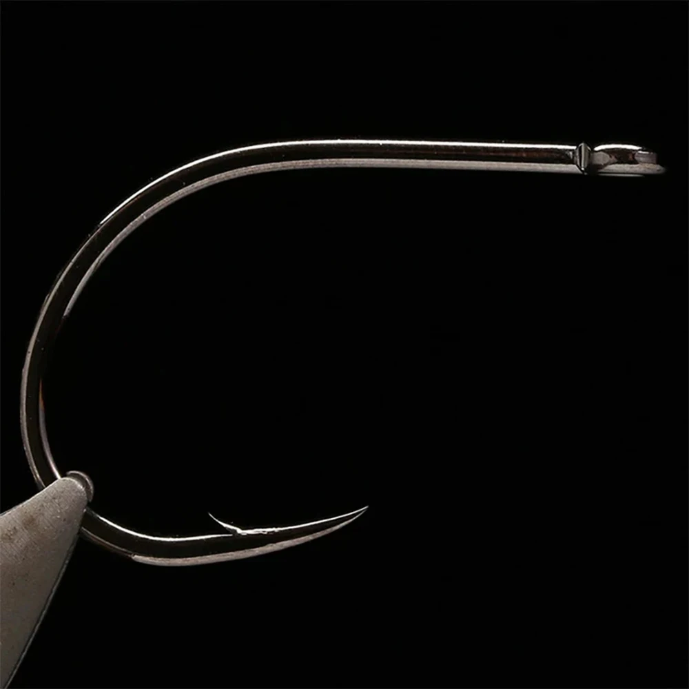 Bulk Saltwater Big Streamer Fly Hook Short-shank 2X Strength Wide Gap Fishing Hook for Tying Finesse Game Changer Trailer Tube