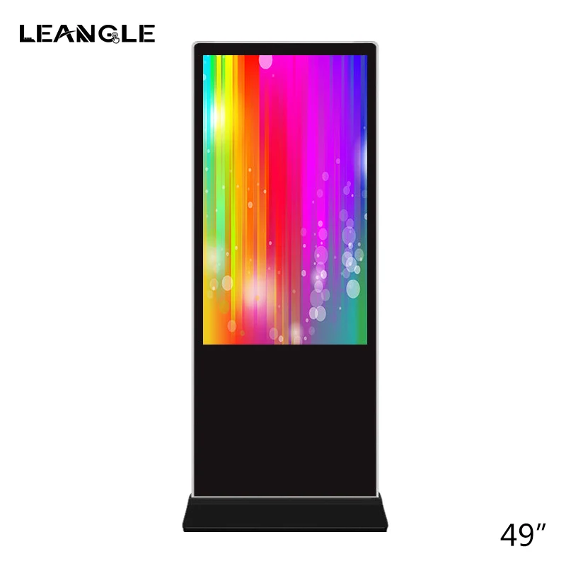 49 inch Floor stand LCD touch screen digital signage and displays vertical digital totem Android WiFi advertising player