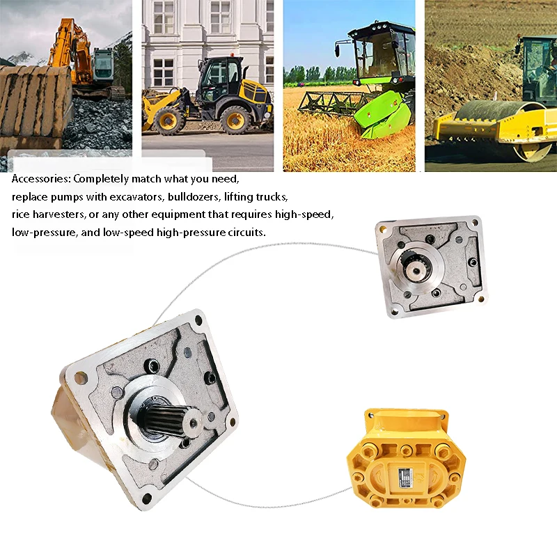 HD465-7 HD605-7R Engine Hydraulic Gear Pump 705-22-28310 parts